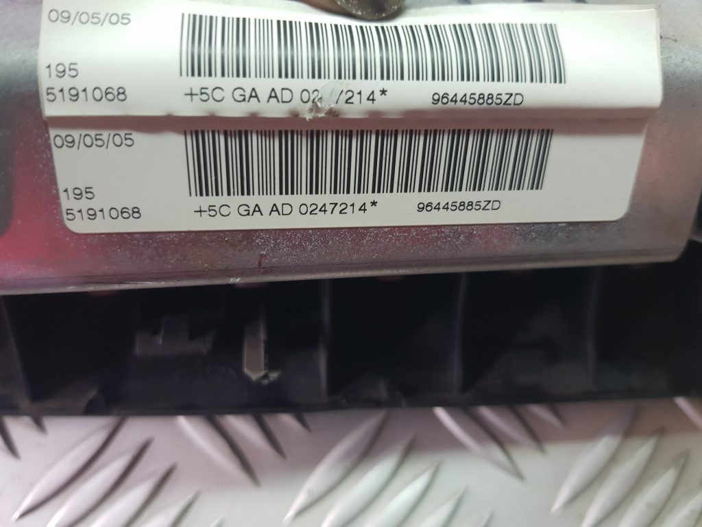 Mērinstrumentu paneļa drošības spilvens priekš PEUGEOT 407 2004