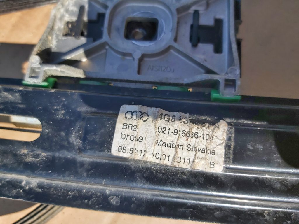 Stikla pacelšanas mehānisms aizmugurējais labais priekš AUDI A7 2011 SPORTBACK