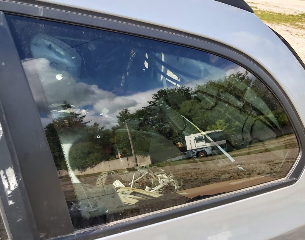 Aizmugurējais kreisais sānu stikls priekš BMW 530D E61 2006 TOURING TITANSILVER