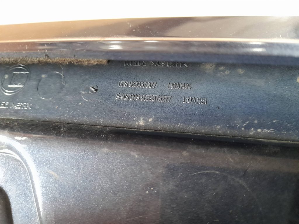 Bagāžnieka vāka spoileris priekš CITROEN PICASSO 2007 3 Bagāžnieka vāka spoileris priekš CITROEN PICASSO 2007