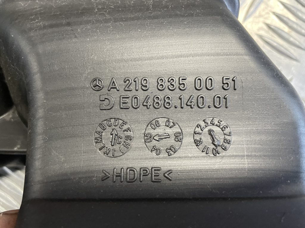 Salona gaisa vads priekš MERCEDES BENZ CLS 320 2005 3 Salona gaisa vads priekš MERCEDES BENZ CLS 320 2005