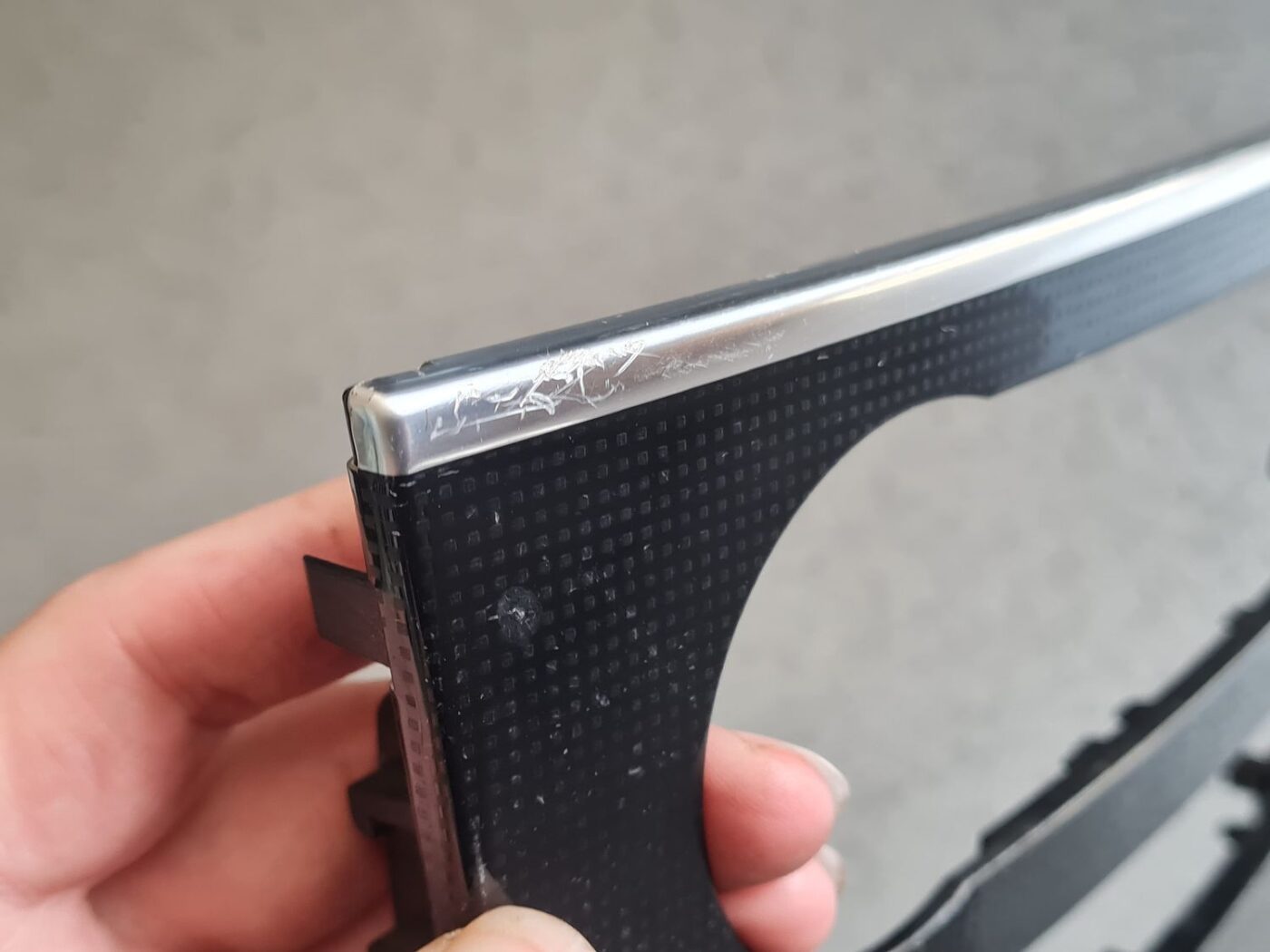 Mērinstrumentu paneļa dekoratīvais rāmis priekš MERCEDES BENZ ML320 2005 BLACK