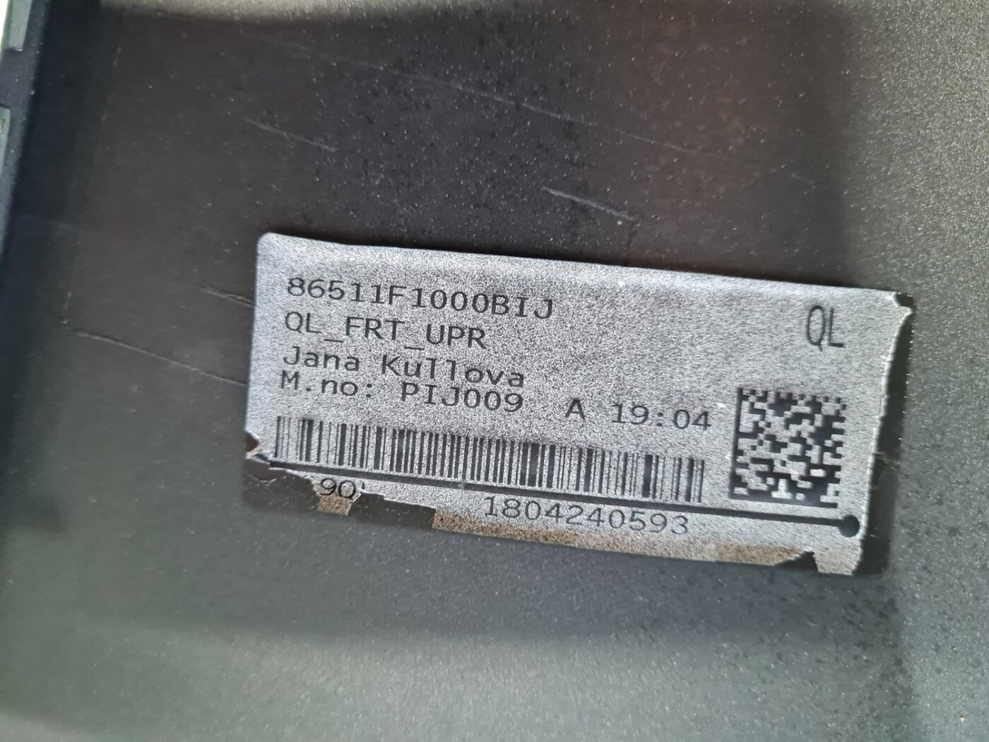 Priekšējais buferis priekš KIA Sportage 2016-2021 86511F1000 5 Priekšējais buferis priekš KIA Sportage 2016-2021 86511F1000