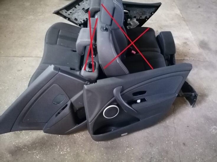 Durvju apdares komplekts priekš RENAULT MEGANE 2011