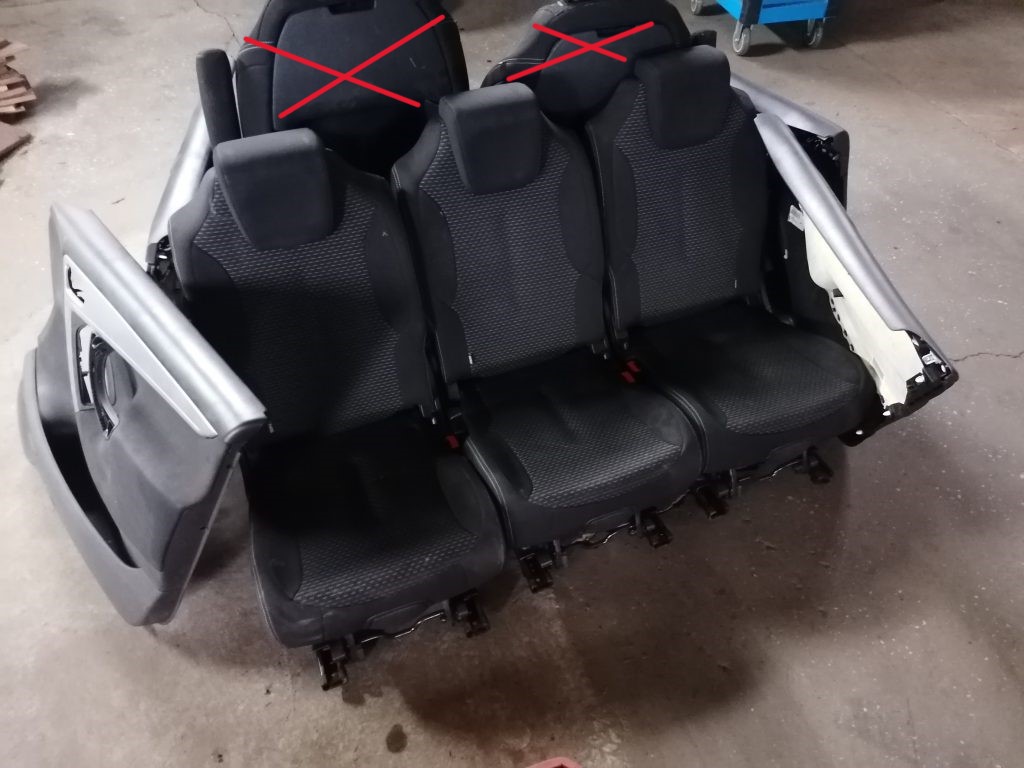 Sēdekļu komplekts priekš CITROEN PICASSO 2007