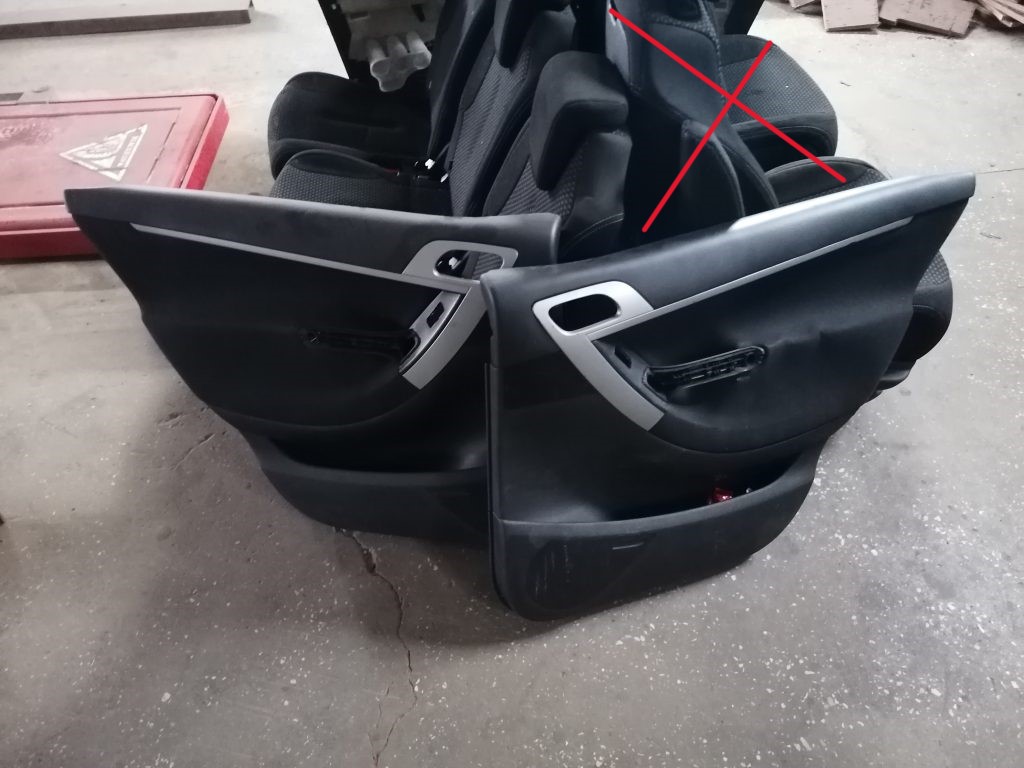 Sēdekļu komplekts priekš CITROEN PICASSO 2007