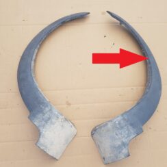 Priekšēja spārna uzlika/moldings priekš VOLVO XC70 2004