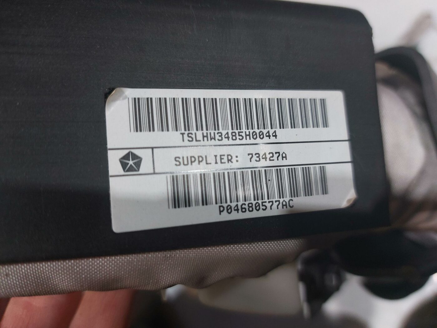 Griestu drošības spilvens, pa kreisi priekš CHRYSLER VOYAGER 2006