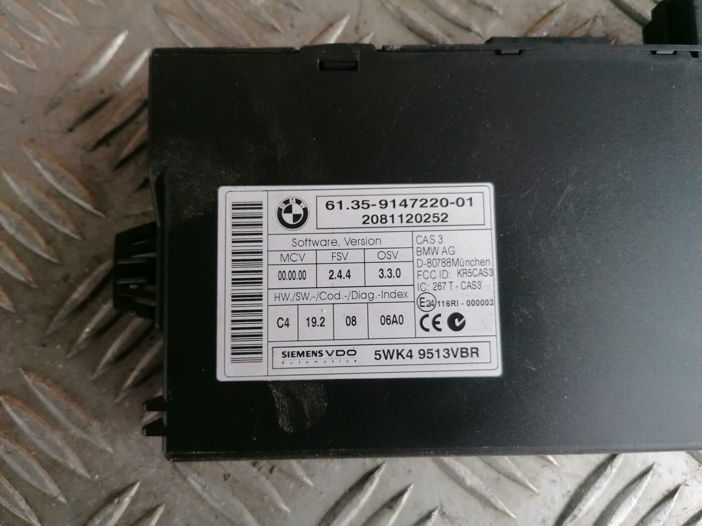 CAS vadības bloks priekš BMW 123 E87 2008 BLACK 3 CAS vadības bloks priekš BMW 123 E87 2008 BLACK