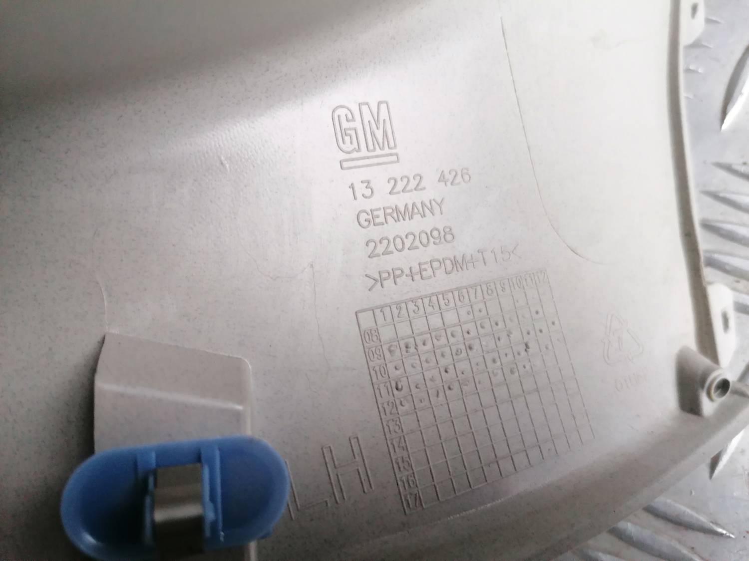 Bagāžnieka vāka apdare priekš OPEL INSIGNIA SPORTS TOURER 2013