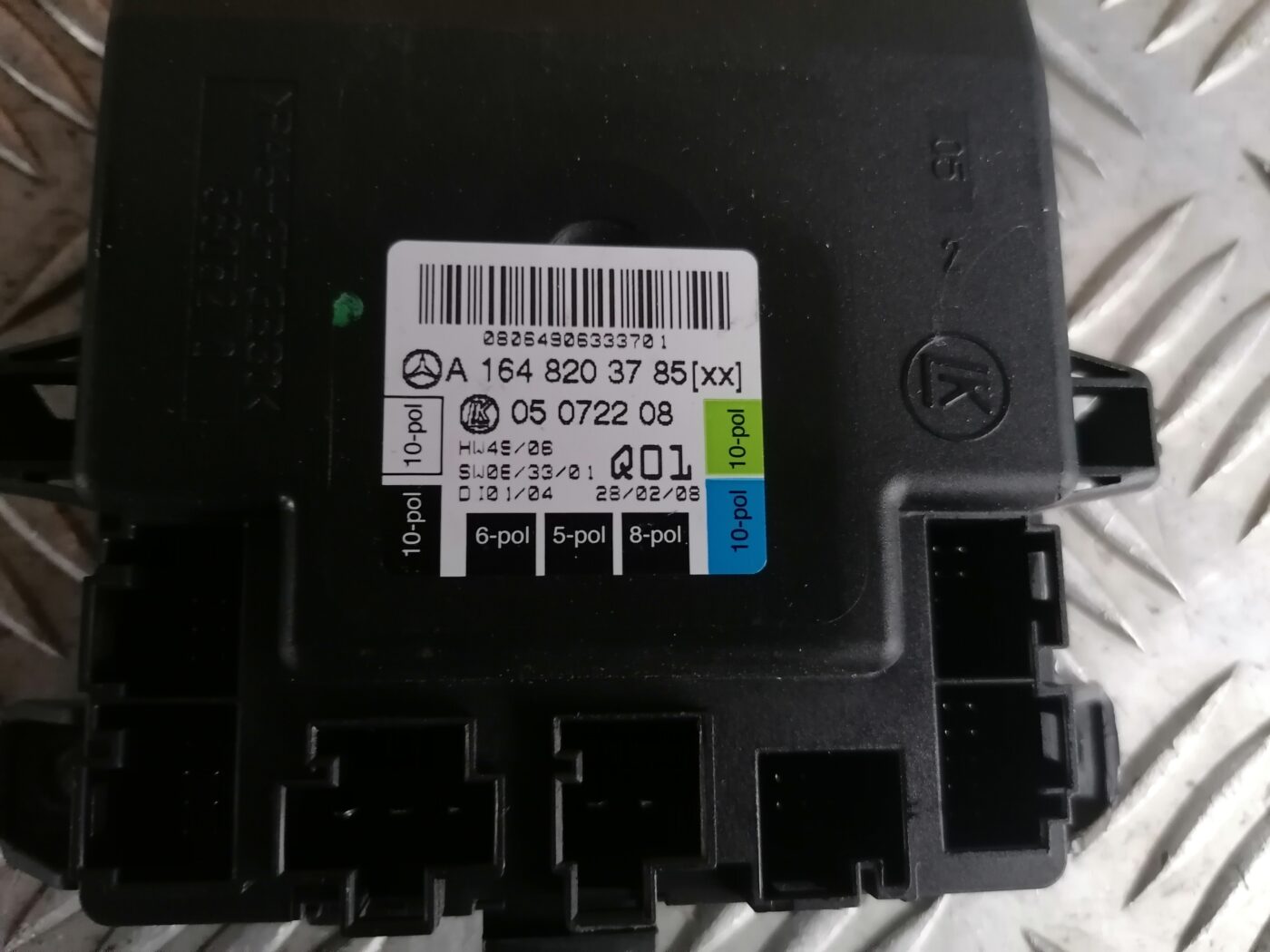 Priekšējo kreiso durvju vadības bloks priekš MERCEDES BENZ ML280 2008 OBSIDIAN BLACK