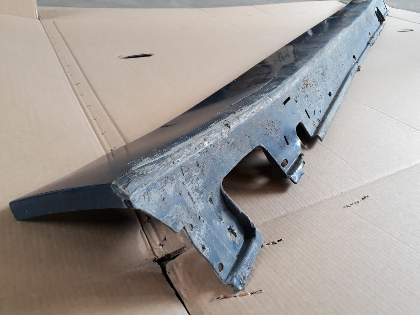 Ārēja sliekšņa laba uzlika priekš BMW 530D E61 2006 TOURING BLUE