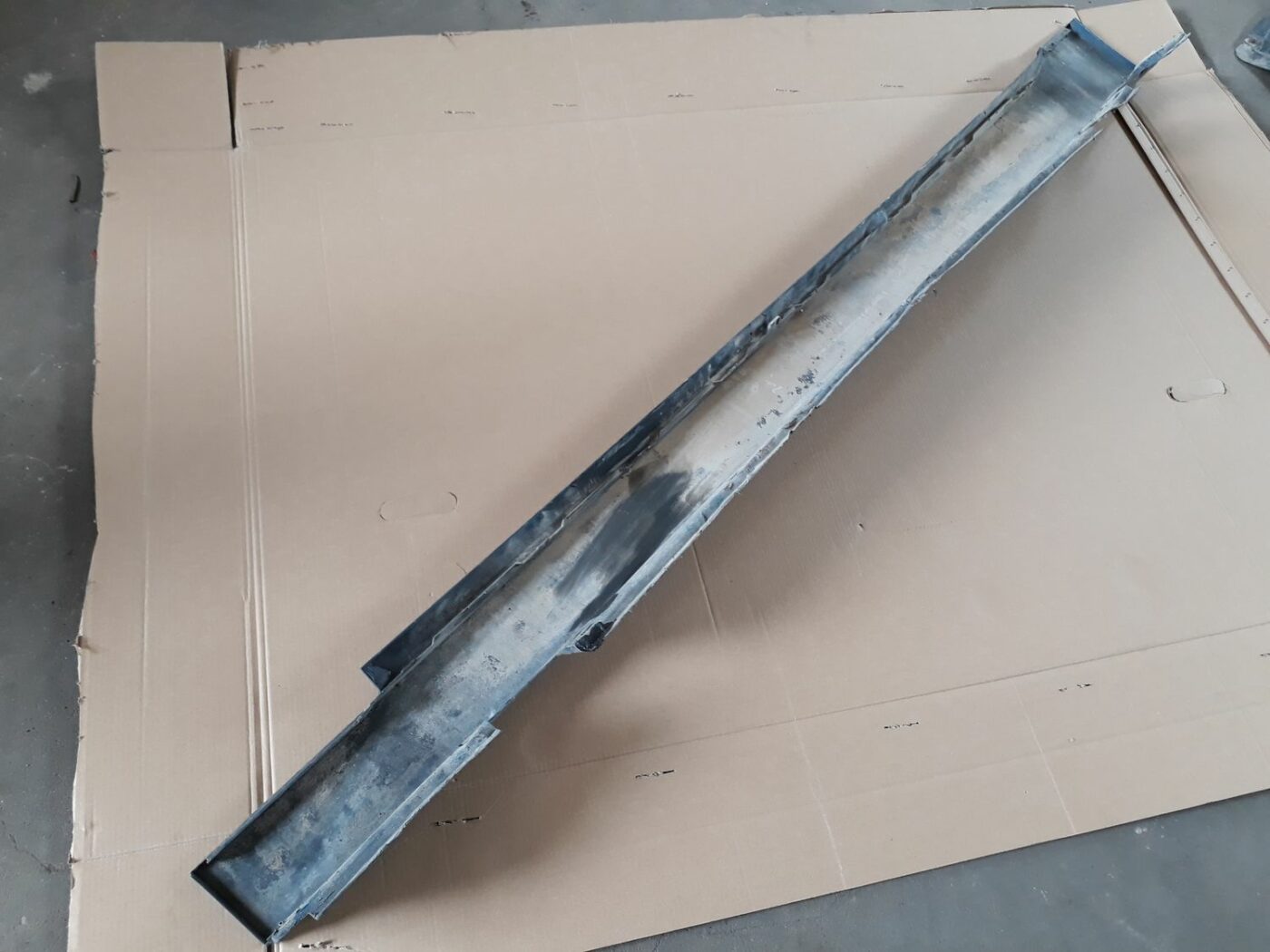 Ārēja sliekšņa laba uzlika priekš BMW 530D E61 2006 TOURING BLUE