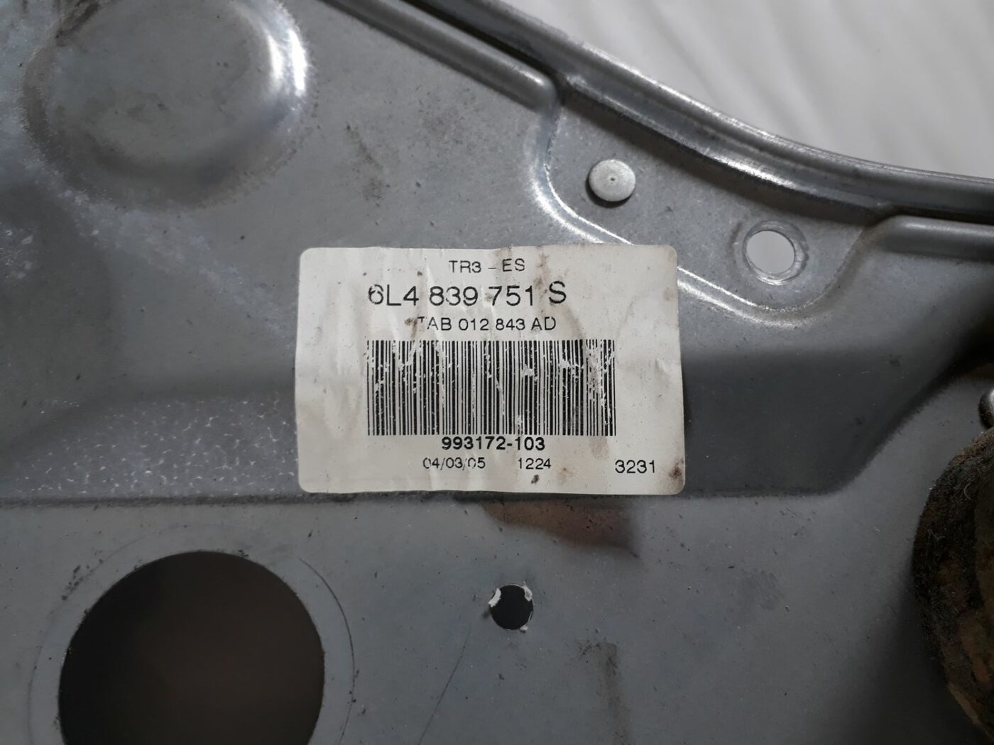 Stikla pacelšanas mehānisma panele priekš SEAT IBIZA 2005