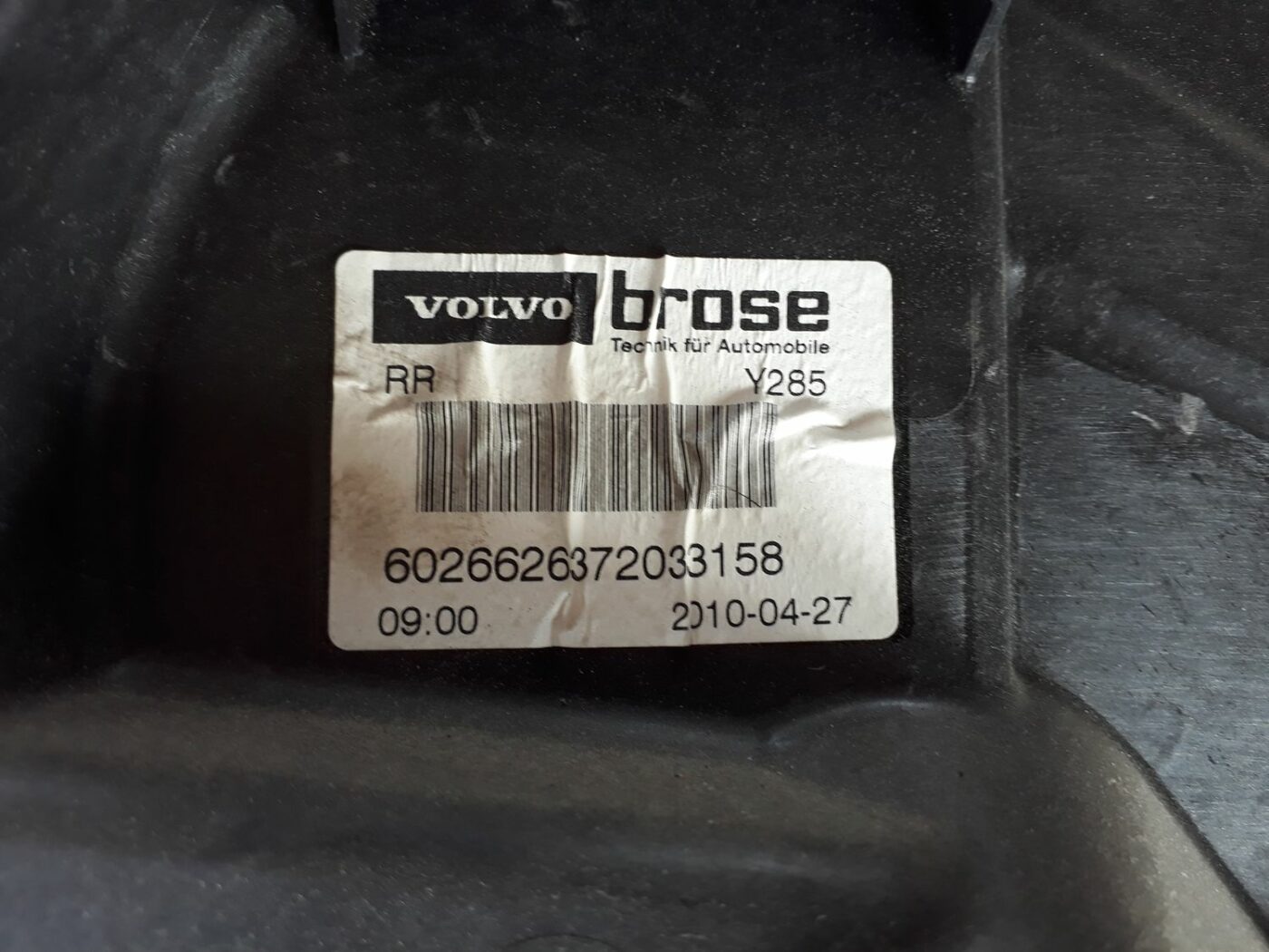 Stikla pacelšanas mehānisma panele priekš VOLVO V70 2010