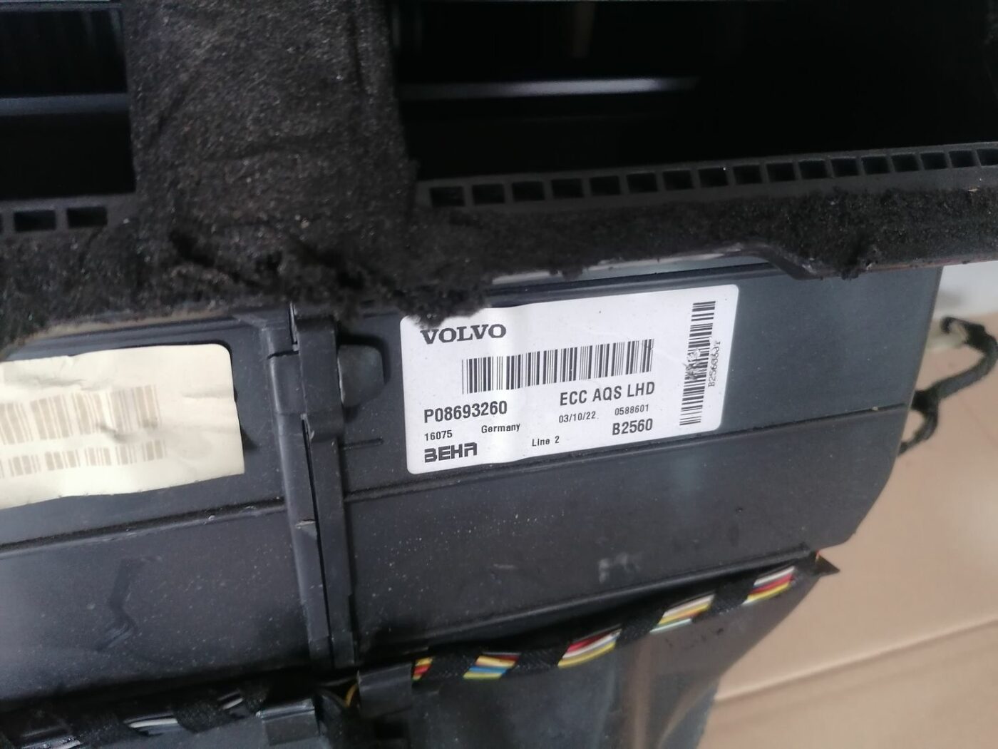 Salona sildītājs priekš VOLVO S60 2004 6 Salona sildītājs priekš VOLVO S60 2004