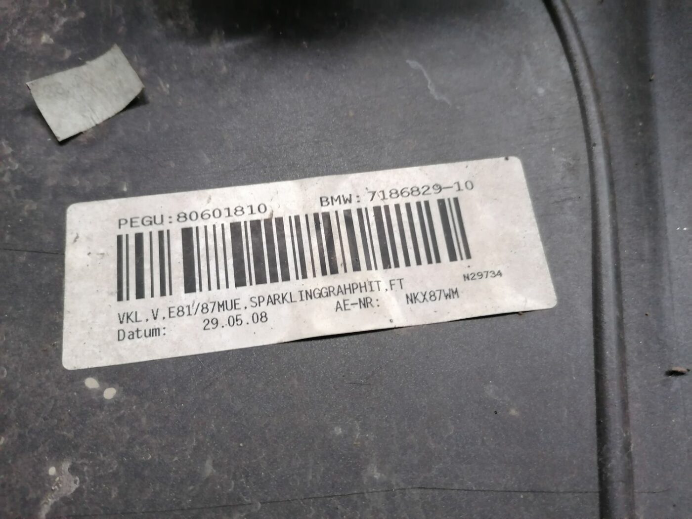 Priekšējais buferis priekš BMW 1 E87 2007 GRAPHITE