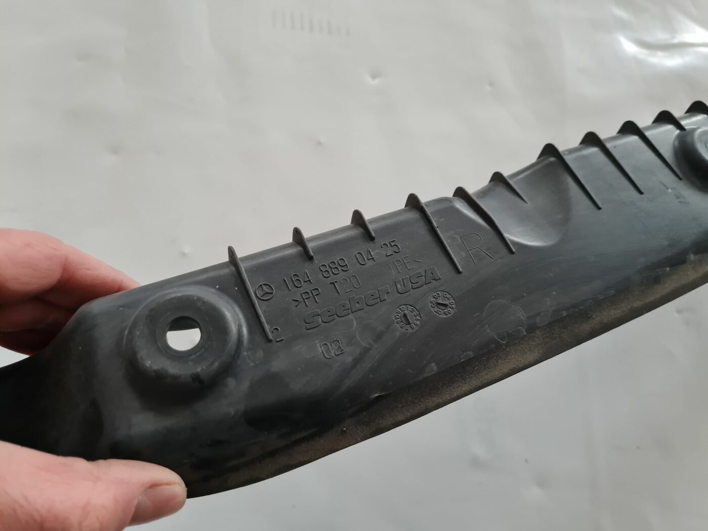 Priekšēja spārna uzlika/moldings priekš MERCEDES BENZ ML320 2006 SILVER