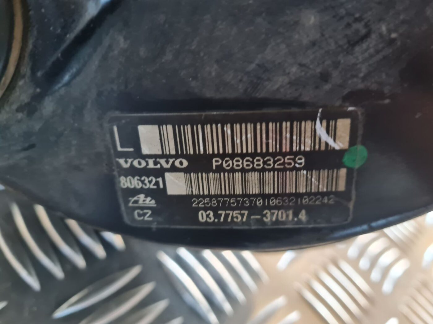 Vakuuma bremžu pastiprinātājs priekš VOLVO V70 2002 ASHGOLD