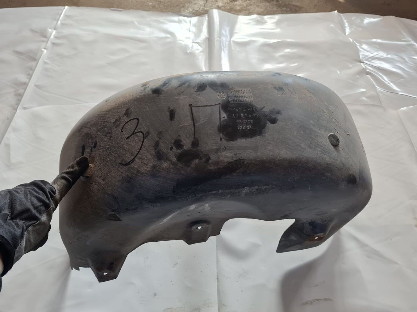 Aizmugurējais labais paspārns priekš VOLVO V70 2002 ASHGOLD