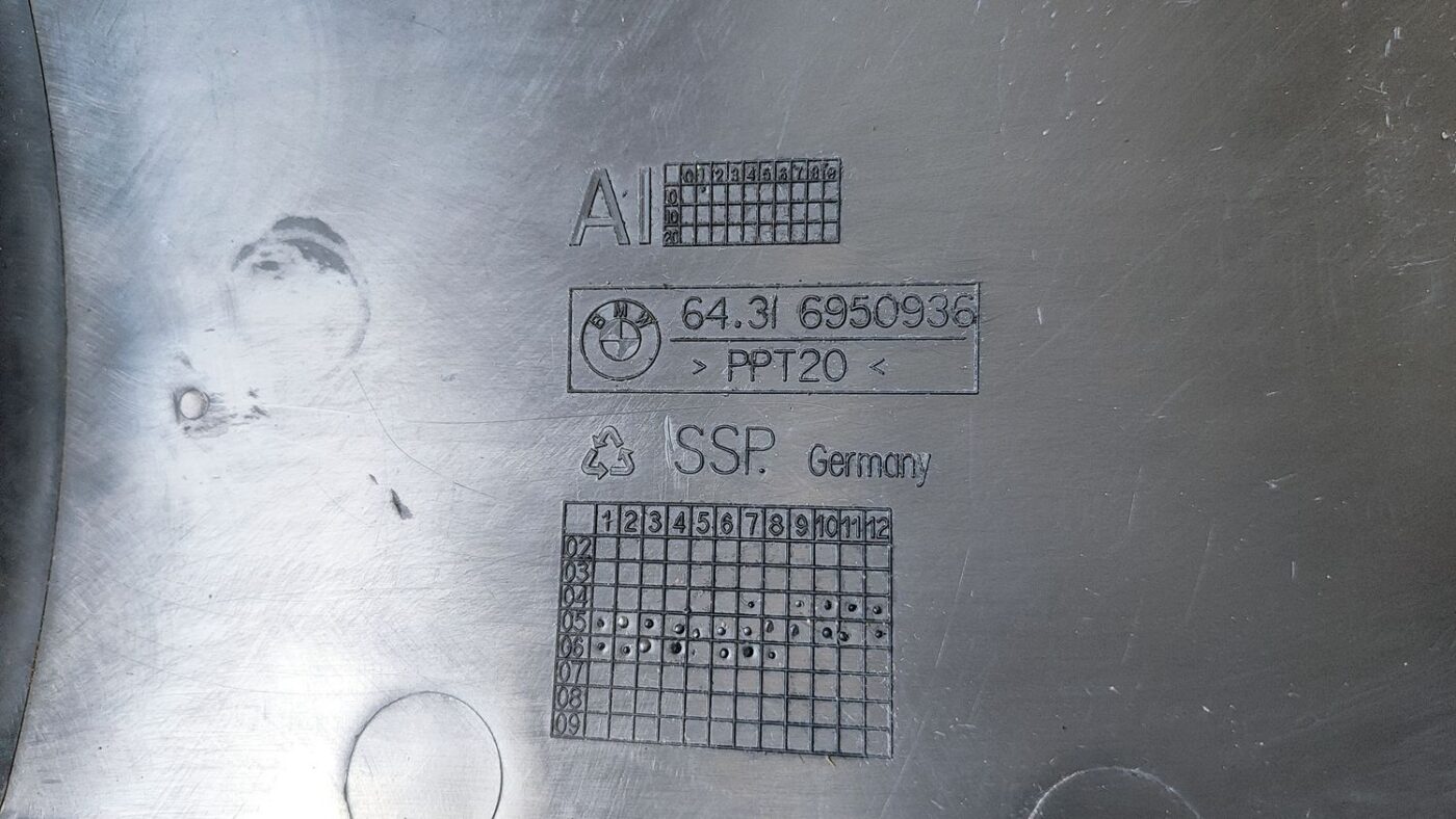 Salona gaisa filtra korpusa vāks priekš BMW 525 E60 2006 OLIVE