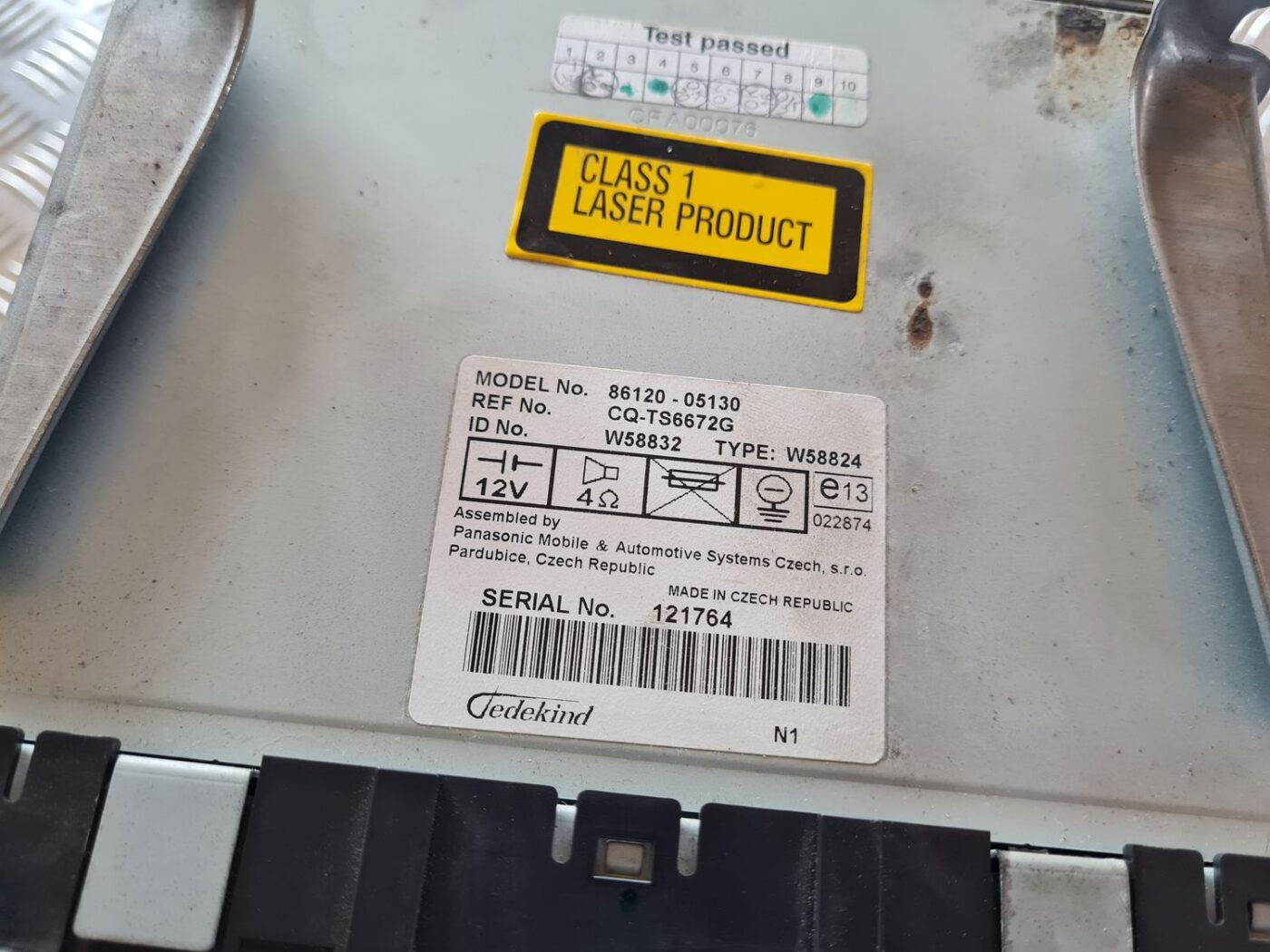 CD/DVD/Navigācijas bloks priekš TOYOTA AVENSIS 2007 5 CD/DVD/Navigācijas bloks priekš TOYOTA AVENSIS 2007