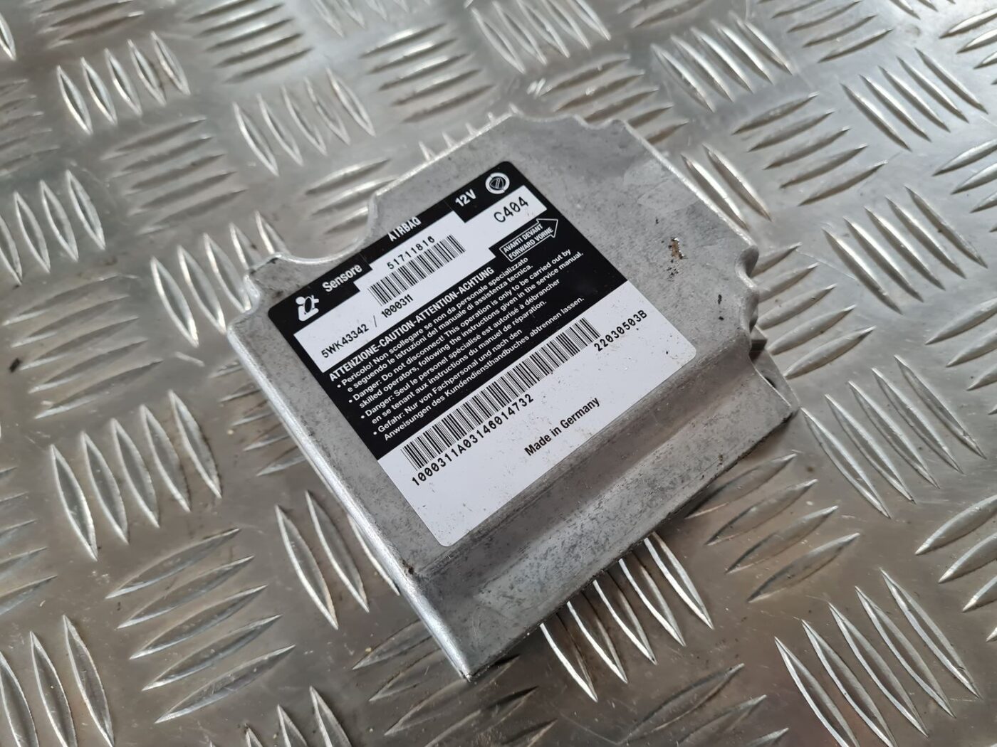 Drošības spilvena vadības bloks priekš FIAT STILO 2003