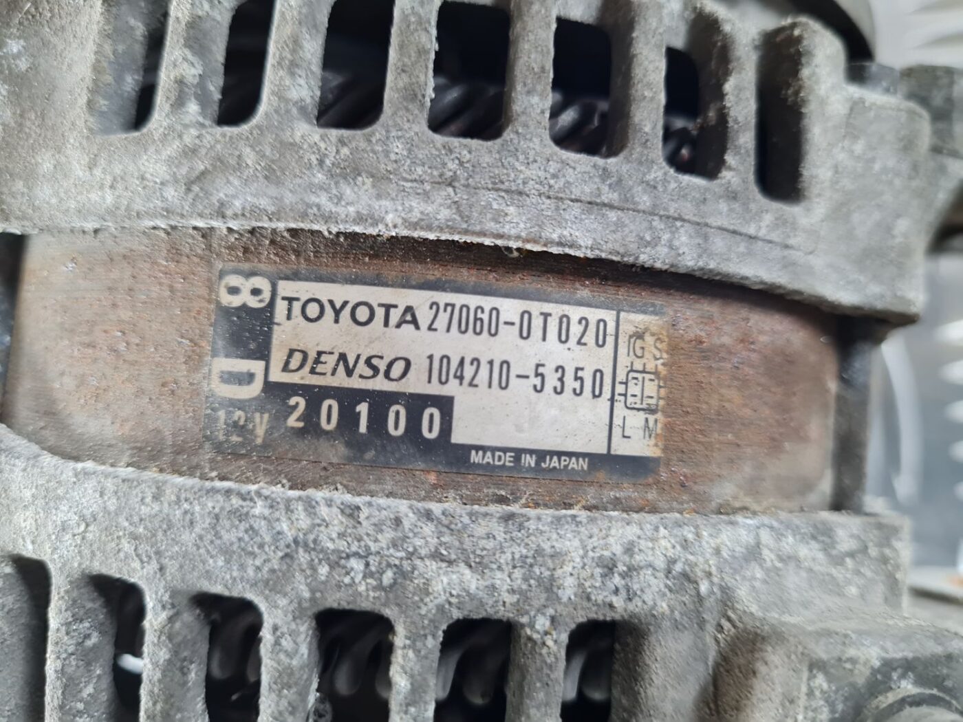 Ģenerators priekš TOYOTA AURIS 2007 6 Ģenerators priekš TOYOTA AURIS 2007