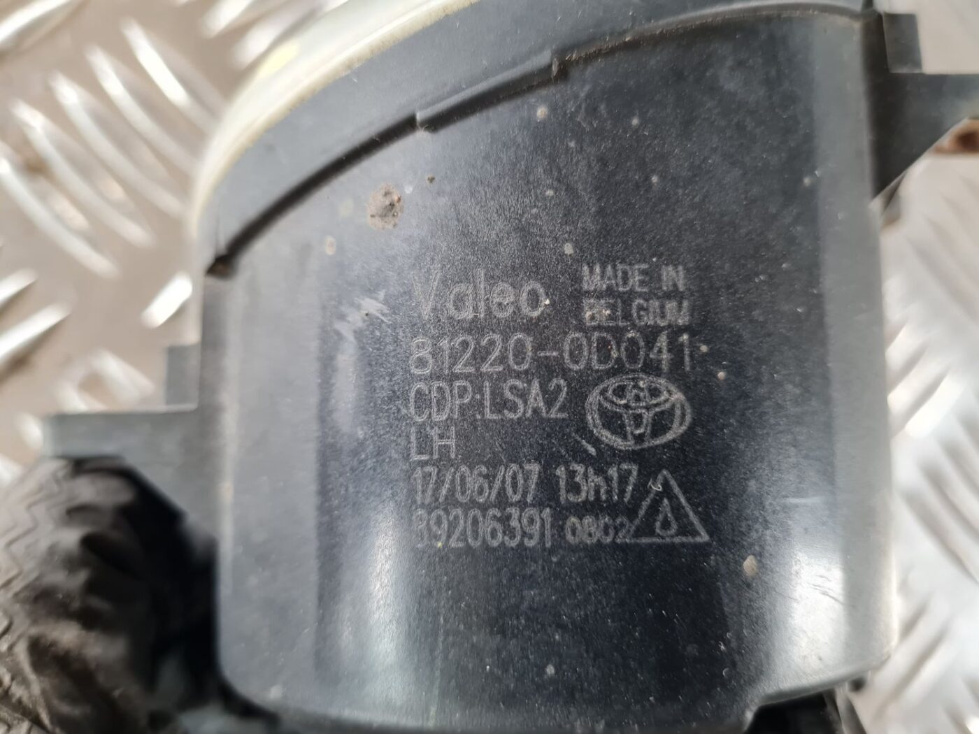 Miglas lukturis priekšā pa kreisi priekš TOYOTA AURIS 2007