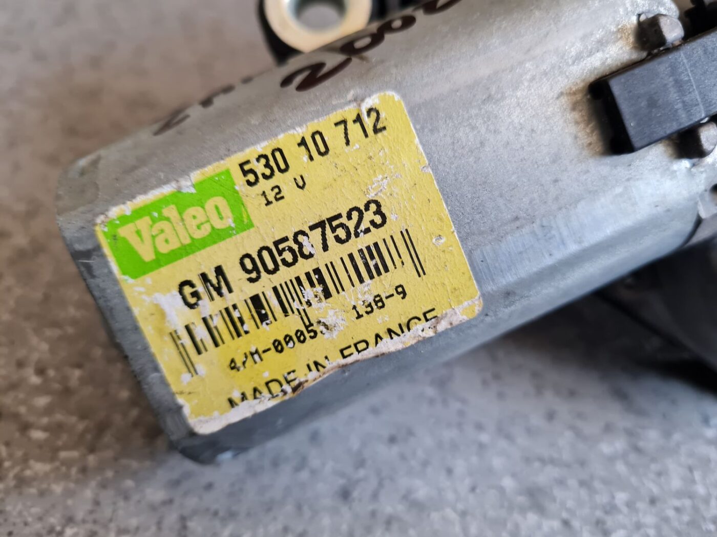 Aizmugurējā stikla tīrītāja motors priekš OPEL ZAFIRA 2002