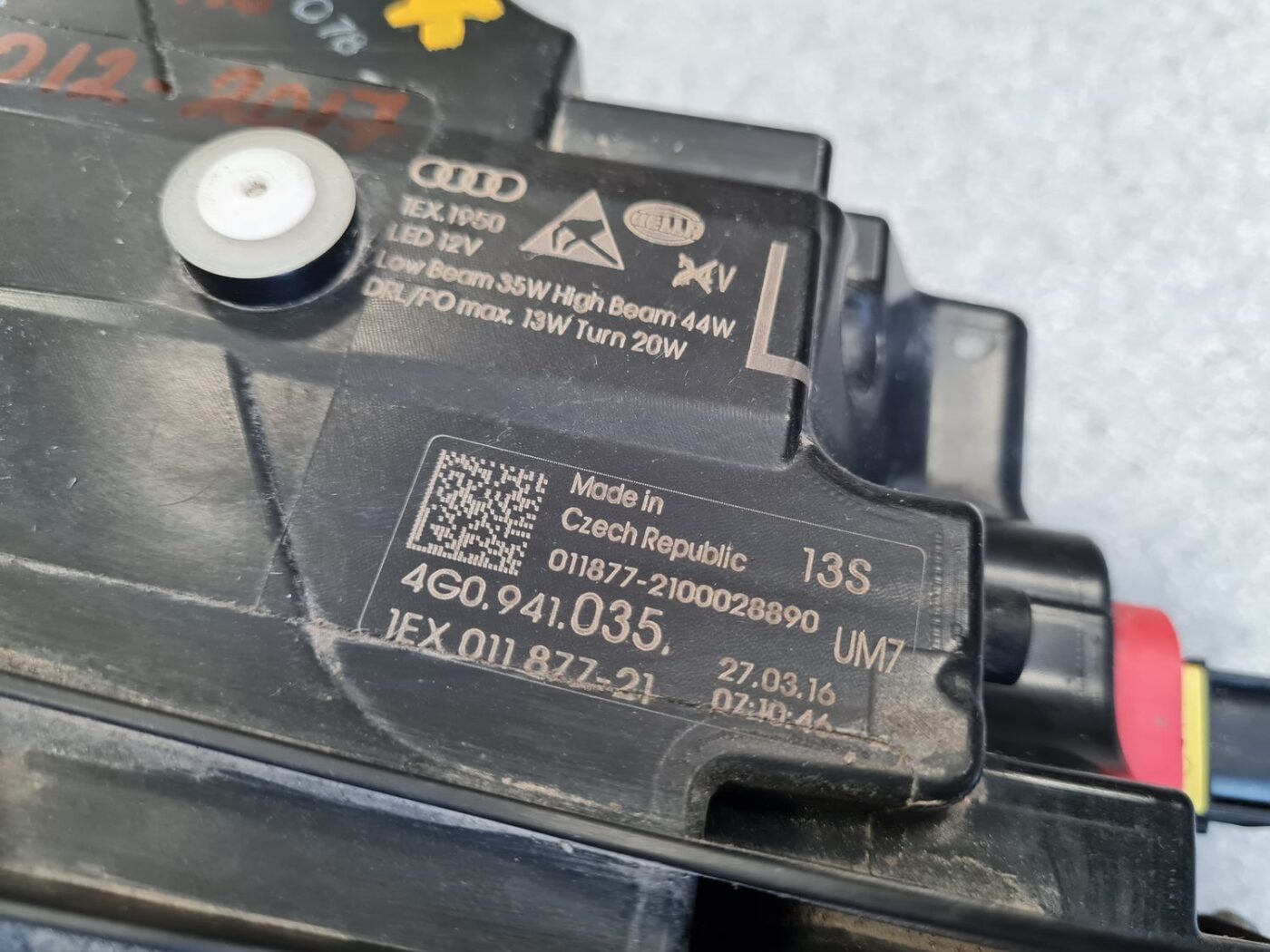 Priekšējais kreisais lukturis priekš AUDI A6 2012-2017 4 Priekšējais kreisais lukturis priekš AUDI A6 2012-2017