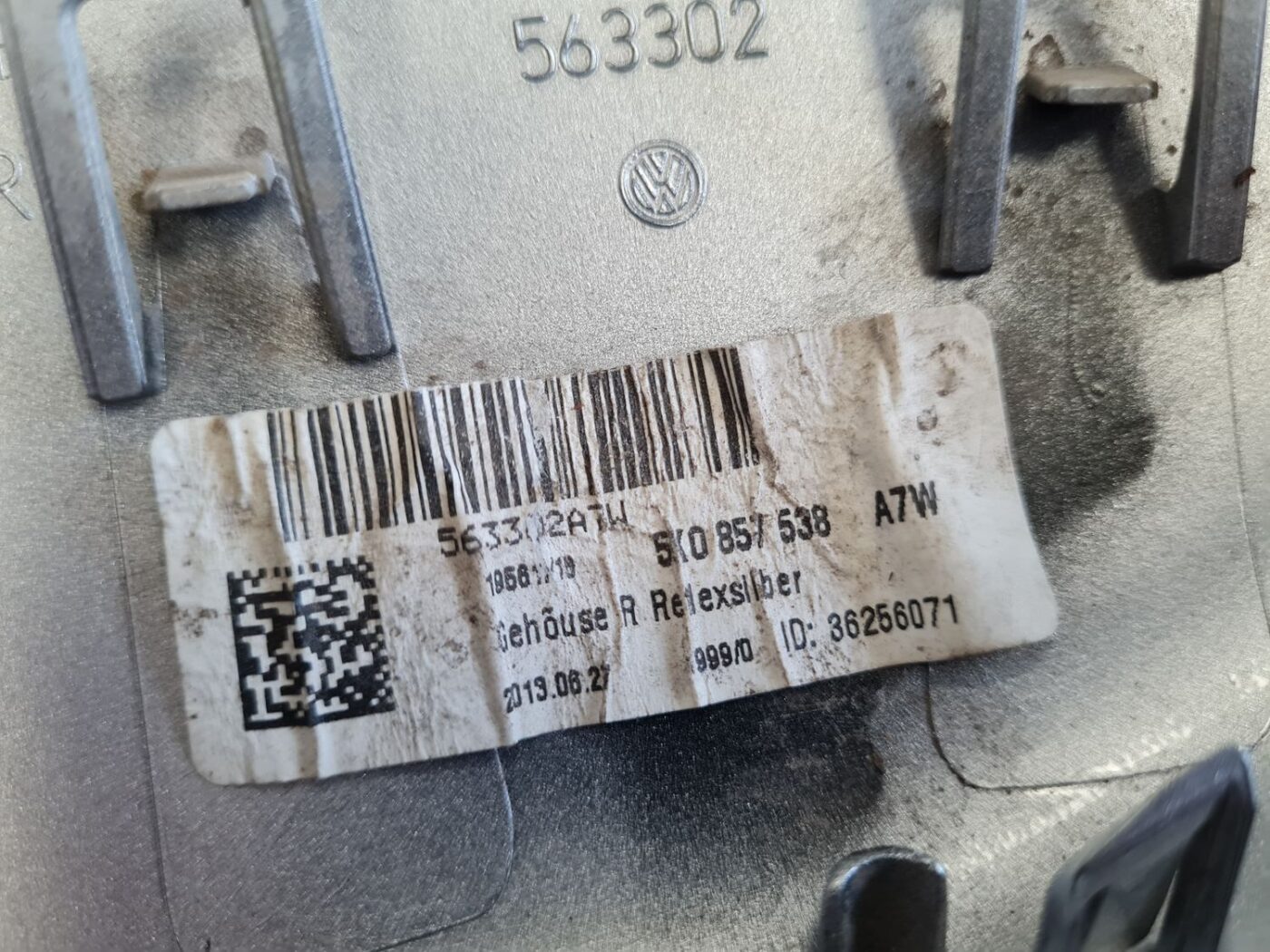 Ārēja spoguļa vāks priekš VW GOLF VARIANT 2012