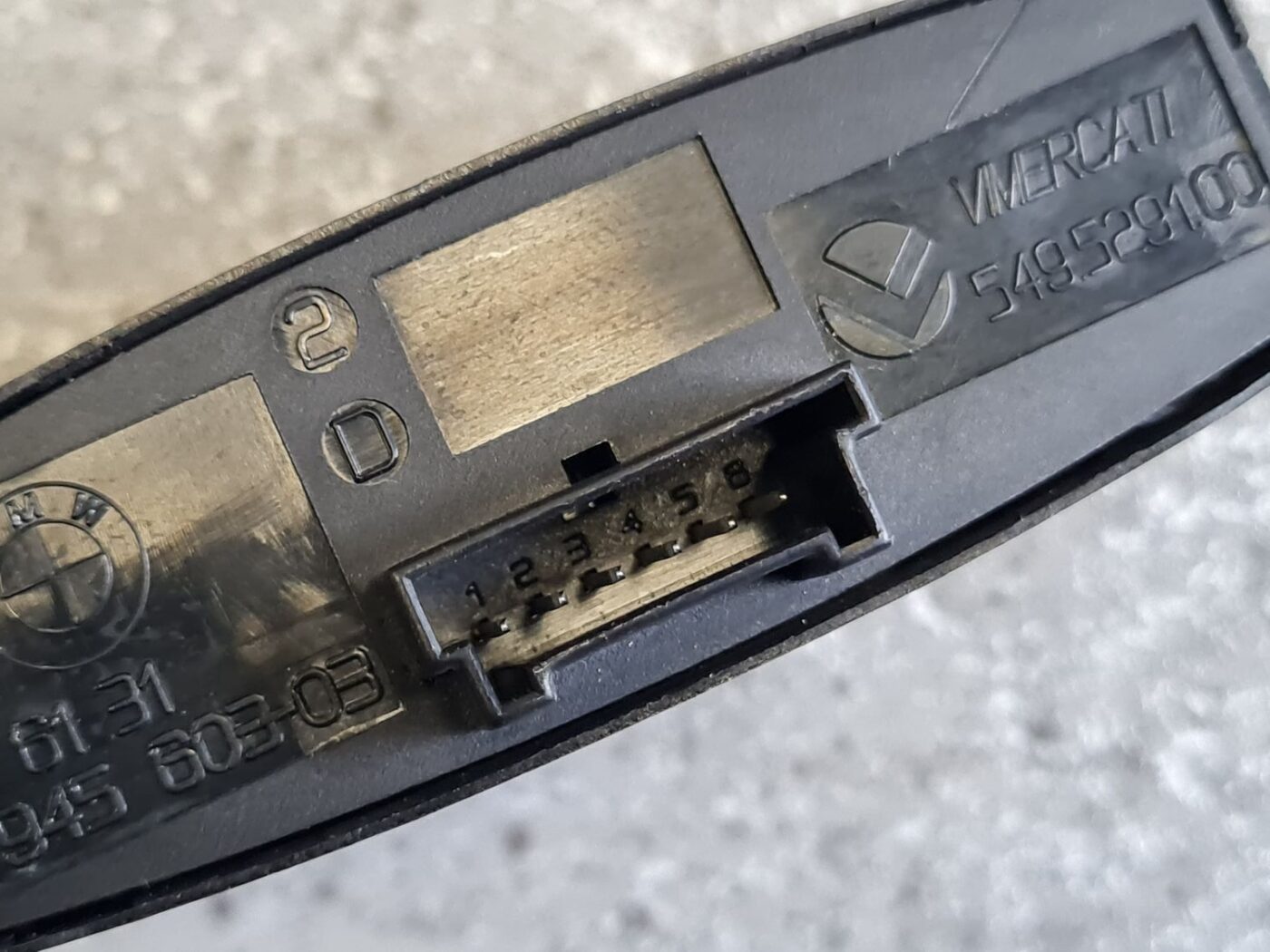 Mērinstrumentu paneļa pārslēgšanas pogas priekš BMW 123 E87 2008 BLACK 5 Mērinstrumentu paneļa pārslēgšanas pogas priekš BMW 123 E87 2008 BLACK