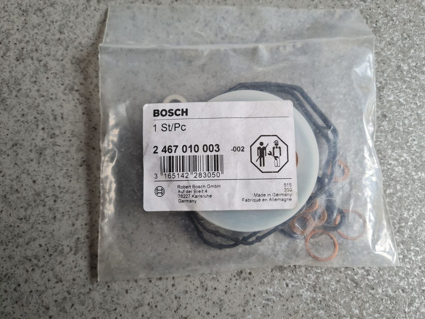 Degvielas sūkņa blīvju komplekts priekš 2 Degvielas sūkņa blīvju komplekts priekš