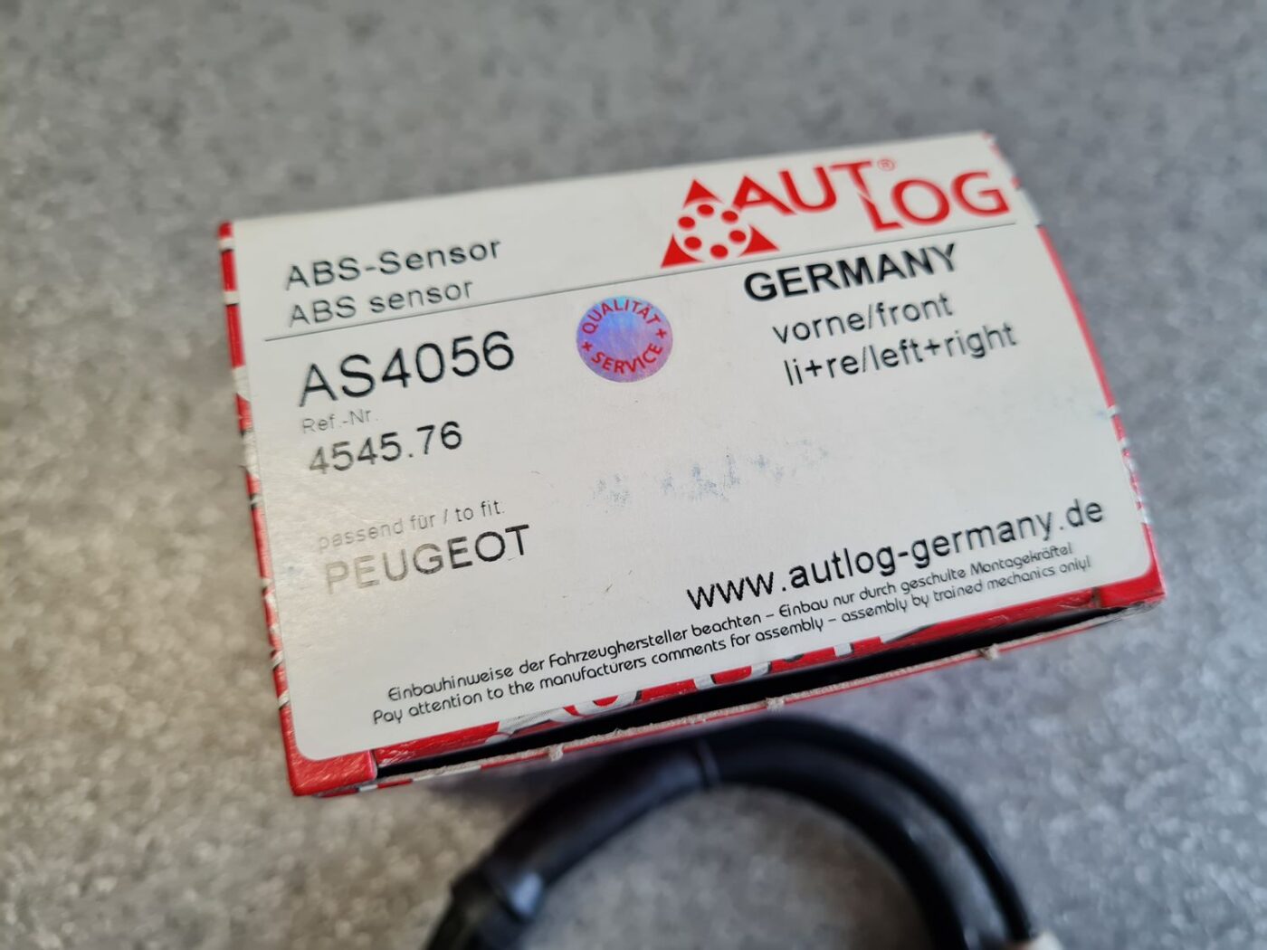 ABS devējs priekš 3 ABS devējs priekš