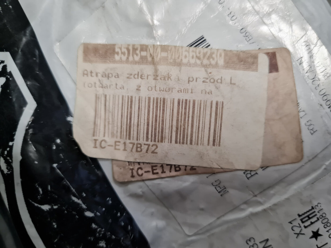 Miglas luktura reste, pa kreisi priekš BMW 525 E60 2006 BLACK