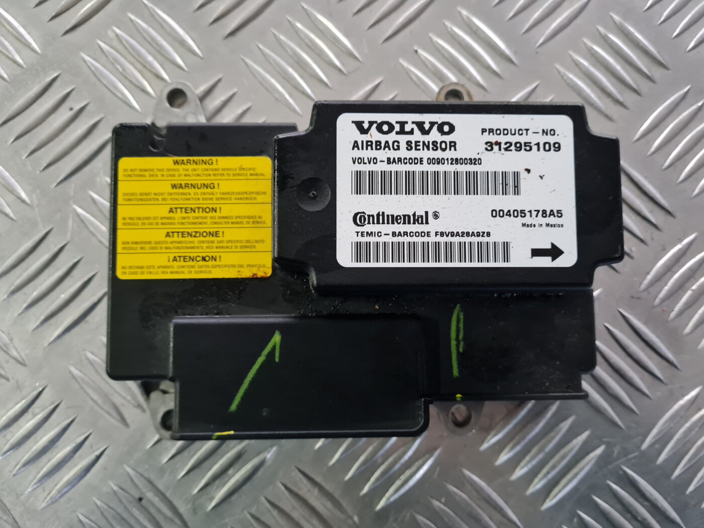 Drošības spilvena vadības bloks priekš VOLVO C30 2009