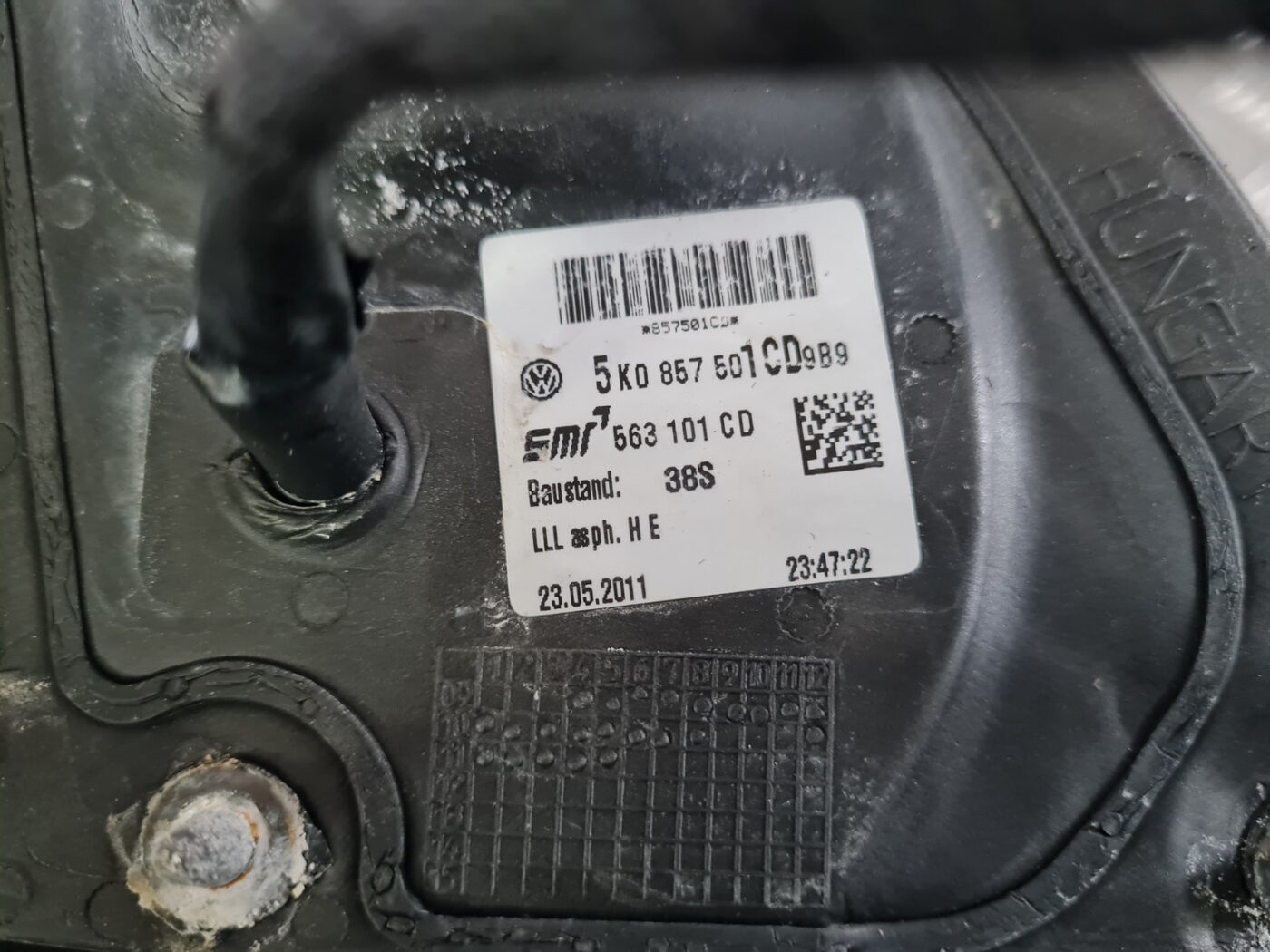 Ārējais spogulis, pa kreisi priekš VW GOLF 6 2011