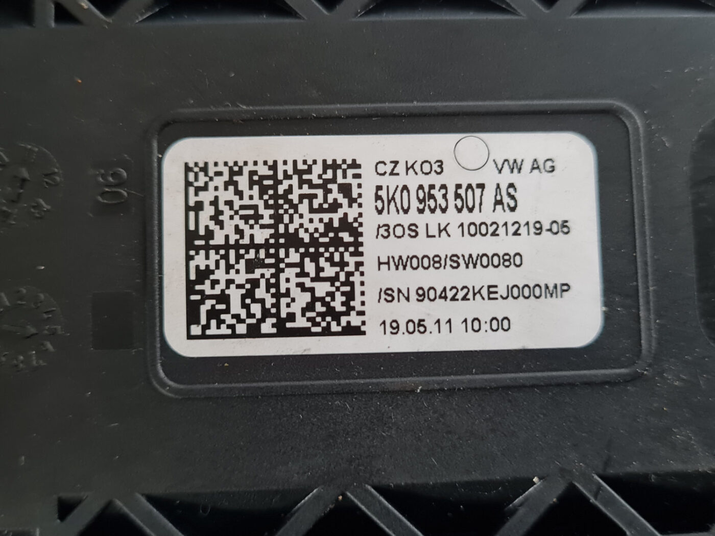 Stūres statnes slēdzis priekš VW GOLF 6 2011